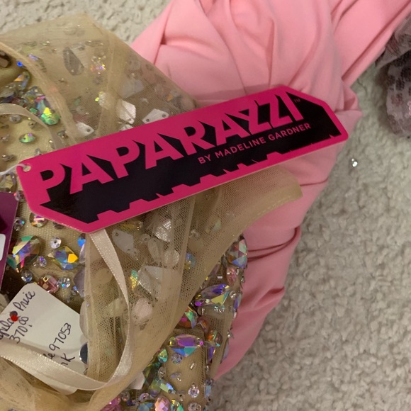 Stunning sheer pink gown NEW WITH TAGS! - Picture 5 of 6